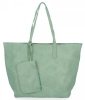 BEE BAG Torebki Damskie 2w1 Shopper XXL z Listonoszką Zoey Jasno Zielona